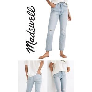 Madewell The High Rise slim crop boyjean size 26
